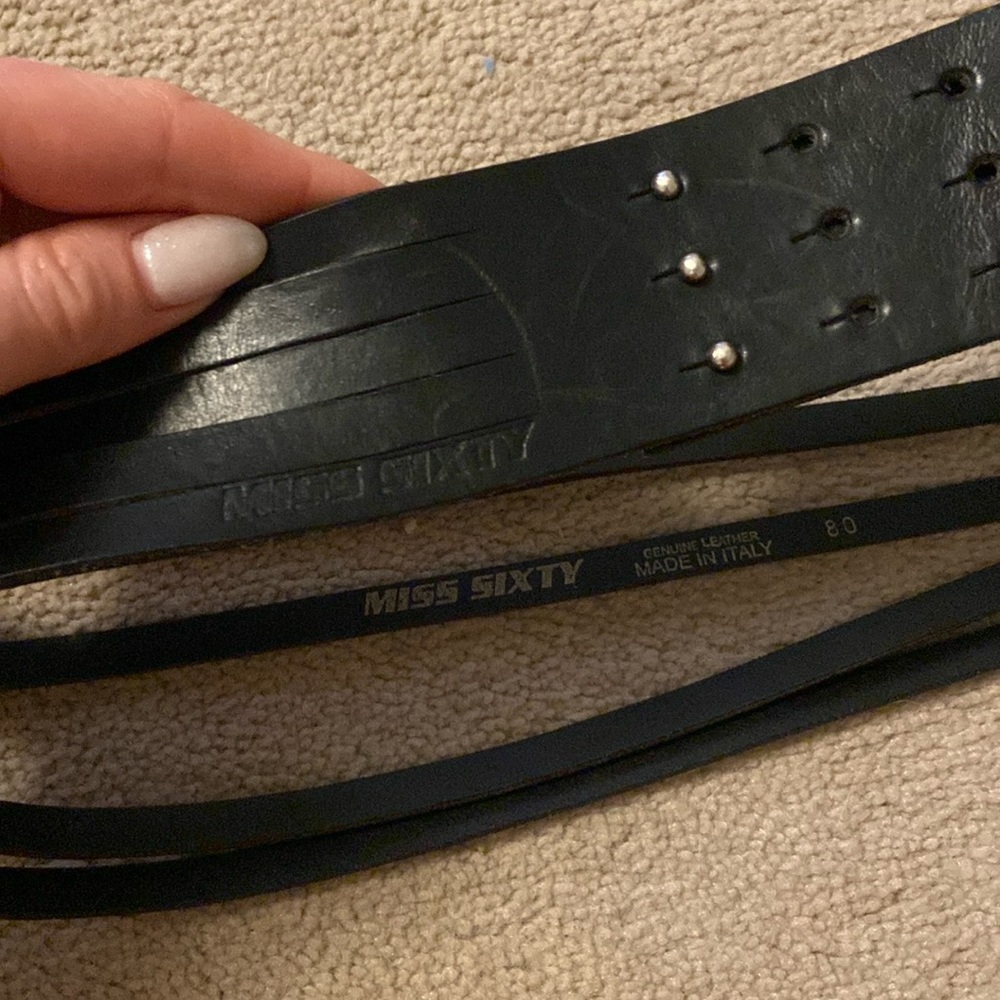 Miss Sixty Adjustable Genuine Leather Belt